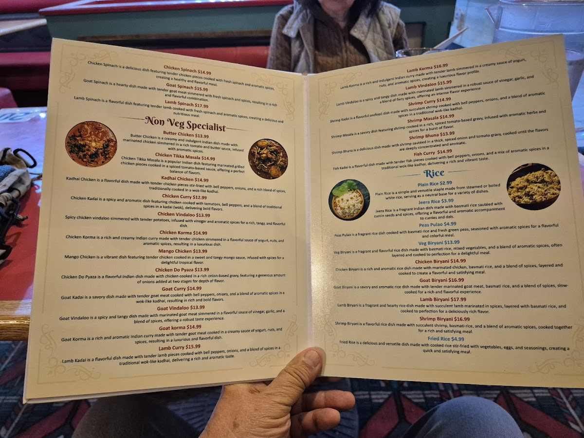 Taj Mahal Indian Restaurant Menu - Image 4